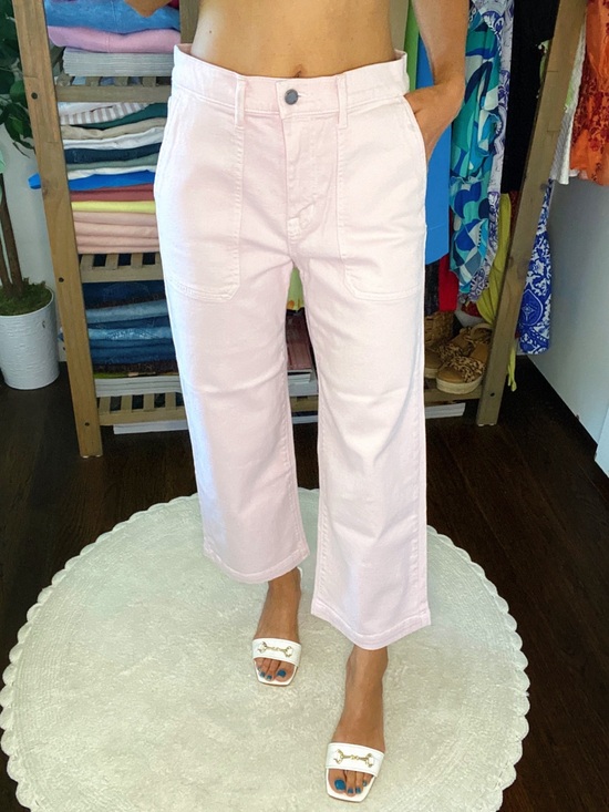Modern American Denim - MODERN AMERICAN Farrah Crop Utility Wide Leg Jeans in Blush! 🌸